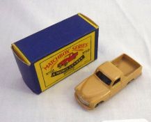 MATCHBOX SERIES (MOKO LESNEY) NO 50, a very good boxed Fawn (light brown) Cob Pick Up Van, a very