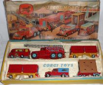CORGI TOYS (CHIPPERFIELDS) NO GS23, a slightly playworn Chipperfields Circus red and blue boxed