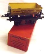 HORNBY TRAINS “0” GAUGE CODE 42225, a good (slight rusting) boxed Tinplate Yellow “McAlpine” No 1