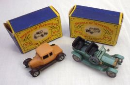 YESTERYEARS BY LESNEY (MATCHBOX) NOS Y8 AND Y15, a Brown boxed Y8 Morris Cowley in good condition