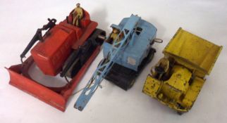 DINKY TOYS (SUPERTOYS) NOS 561, 562 AND 571, three playworn Dinky Supertoys Construction Vehicles, a