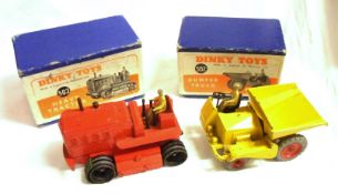 DINKY TOYS (SUPERTOYS) NOS 562 AND 563, a fair boxed Yellow 562 Dumper Truck, in a reasonable orange