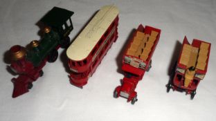 MATCHBOX YESTERYEARS (EARLY VERSIONS), four playworn (one broken) early Lesney Matchbox