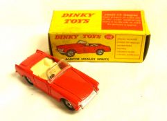 DINKY TOYS NO 112, a very good boxed Red Austin-Healey Sprite (one small chip) in very good but