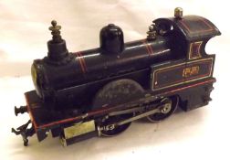 BING “0” GAUGE RAILWAYS NO 1902, a “good for age” pre-war Black (0=35) Live Steam Gebruder Bing of