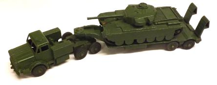 DINKY TOYS (SUPERTOYS) NOS 651 AND 660 (Set No 698), two Green Military Vehicles including 651