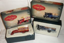 CORGI VINTAGE GLORY STEAM NOS 80202/5, two mint boxed Foden Steamer Wagons in the liveries of Bishop