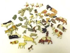 BRITAINS FARM FIGURES ETC, sixty small Animals, together with twelve Cows and Calves etc (72)