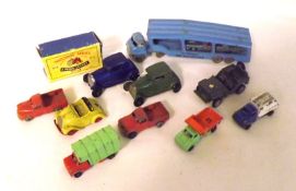 DINKY TOYS DUBLO, thirteen various small Vehicles including Dinky Dublo and Matchbox etc in poor