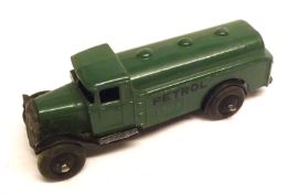 DINKY TOYS NO 25D, a good Green Petrol Tanker, no box