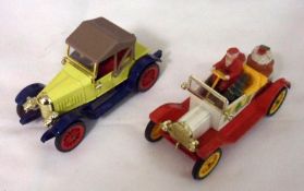 DINKY TOYS NOS 476 AND 485, two Vintage Cars including a good Red and White 485 “Father Christmas”