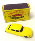 MATCHBOX SERIES (MOKO LESNEY) NO 66, an excellent boxed Yellow Citroen DS19 Saloon with grey plastic