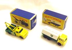 MATCHBOX TOYS BY LESNEY NOS 13 AND 25, two excellent boxed Matchbox “BP” 1-75 Series Trucks,