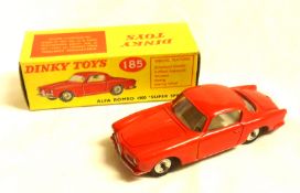 DINKY TOYS NO 185, a very good (a few minor spots) boxed Red Alfa Romeo 1900 “Super Sprint” Coupe