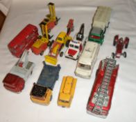 DINKY TOYS, various Model Numbers, twelve unboxed playworn Commercial Vehicles in original