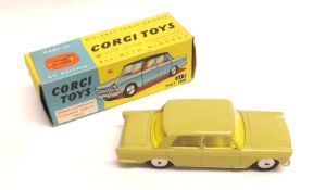 CORGI TOYS NO 217, a very good rare boxed Mustard Yellow Fiat 1800 Saloon, very slight rubbing to