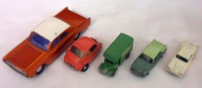 DINKY TOYS, SPOT-ON ETC, six unboxed 1960s Vehicles by various manufacturers including a Dinky