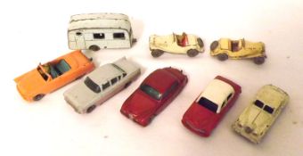 MATCHBOX 175 SERIES, VARIOUS NUMBERS, eight various 1950s mostly metal-wheeled unboxed playworn