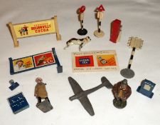 DINKY TOYS, BRITAINS ETC NOS 47 ETC, eighteen unboxed playworn Models from the 1950s, including