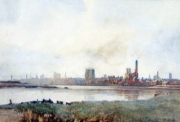 WALTER DEXTER, RBA (1876-1958) VIEW OF KINGS LYNN FROM THE RIVER watercolour, signed lower right 5 ½