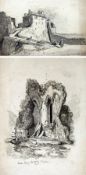 MILES EDMUND COTMAN (1810-1858) BEESTON PRIORY pencil drawing, signed and dated Feb 18th 1827 13 x 9