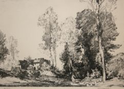 * LEONARD RUSSELL SQUIRRELL, RWS, RE (1893-1979) THE PICNIC etching, signed and titled to the margin