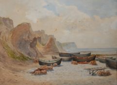 VINCENT SELLS (19TH C) AT CROMER watercolour, inscribed and dated 1874 lower left 9 ½ x 12 ½ins