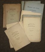 PACKET OF NORFOLK AND NORWICH ART CIRCLE CATALOGUES various dates including 1888, 1890, 1891,