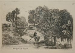 JOHN SELL COTMAN (1782-1842) FELBRIGG HEATH, NORFOLK (Numbered 20 to top right corner) soft ground