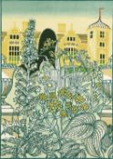 * RICHARD BAWDEN, RWS, NEACRE (BORN 1936) BLICKLING lino cut, signed, No 1/100 and inscribed with