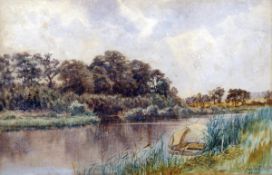 CHARLES HARMONY HARRISON (1842-1902) SALHOUSE watercolour, signed and dated August 18th 1882 lower