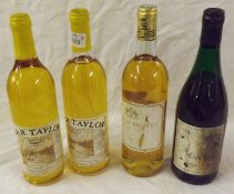 Four Bottles: two bottles Carr Taylor Kemsley Dessert Wine 1990; one bottle Chateau de Bern Sainte
