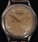A second half of the 20th Century Stainless Steel Automatic Wrist Watch, Jaeger Le Coultre,