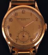 A second half of the 20th Century 18ct Gold Wrist Watch, Vacheron & Constantin, 434271, the jewelled