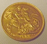 An Edward VII Gold Sovereign, 1907