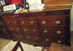 A renovated 19th Century Mahogany Blanket Chest of rectangular form, the top with moulded edge and