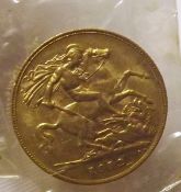 A George V Gold Half-Sovereign, 1911
