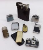 A Box: various assorted Vintage Cigarette Lighters to include The Classic Jumbo, Ronson Viking and