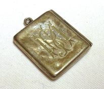 A Novelty Edward VII Envelope-shaped Stamp Case, 25mm long, Chester 1907