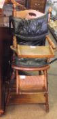 An unusual Metamorphic High Chair by Arthur C Millson, Baby Carriage Manufacturer of 303 Oxford