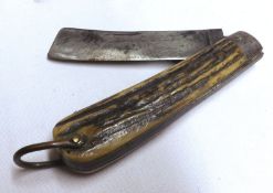 An early 20th Century Sailors Folding Knife by Hunter – Sheffield, of typical folding form with