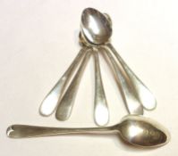A set of six Victorian Old English pattern Teaspoons, Sheffield 1882, weight approx 2 oz