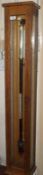 Standley Belcher and Mason Birmingham Oaked cased and glazed stick barometer 48" high