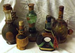 Five Various Chianti Liqueur Bottles and one Cherry Brandy