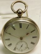 A last quarter of the 19th Century Silver cased open faced Watch, Alexr Gourlay-Stranraer, 27027,