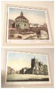 Graham Dudley Page, two Framed Coloured Etchings, The Customs House, Kings Lynn and St Margaret’s