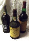 Three Bottles: Offley Port, Ruby Port and Nouvelle LB Port