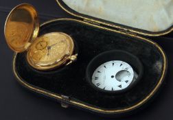 A third quarter of the 19th Century 18ct Gold Full Hunter Pocket Watch, for the Ottoman Market by Wm