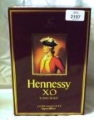 Boxed Hennessey XO Cognac 1 litre