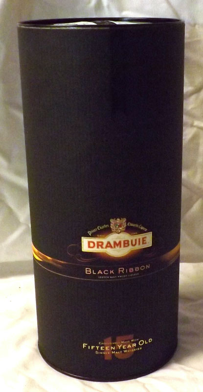 A Single Cased Bottle: Drambuie Black Ribbon 15 year old Single Malt Whisky